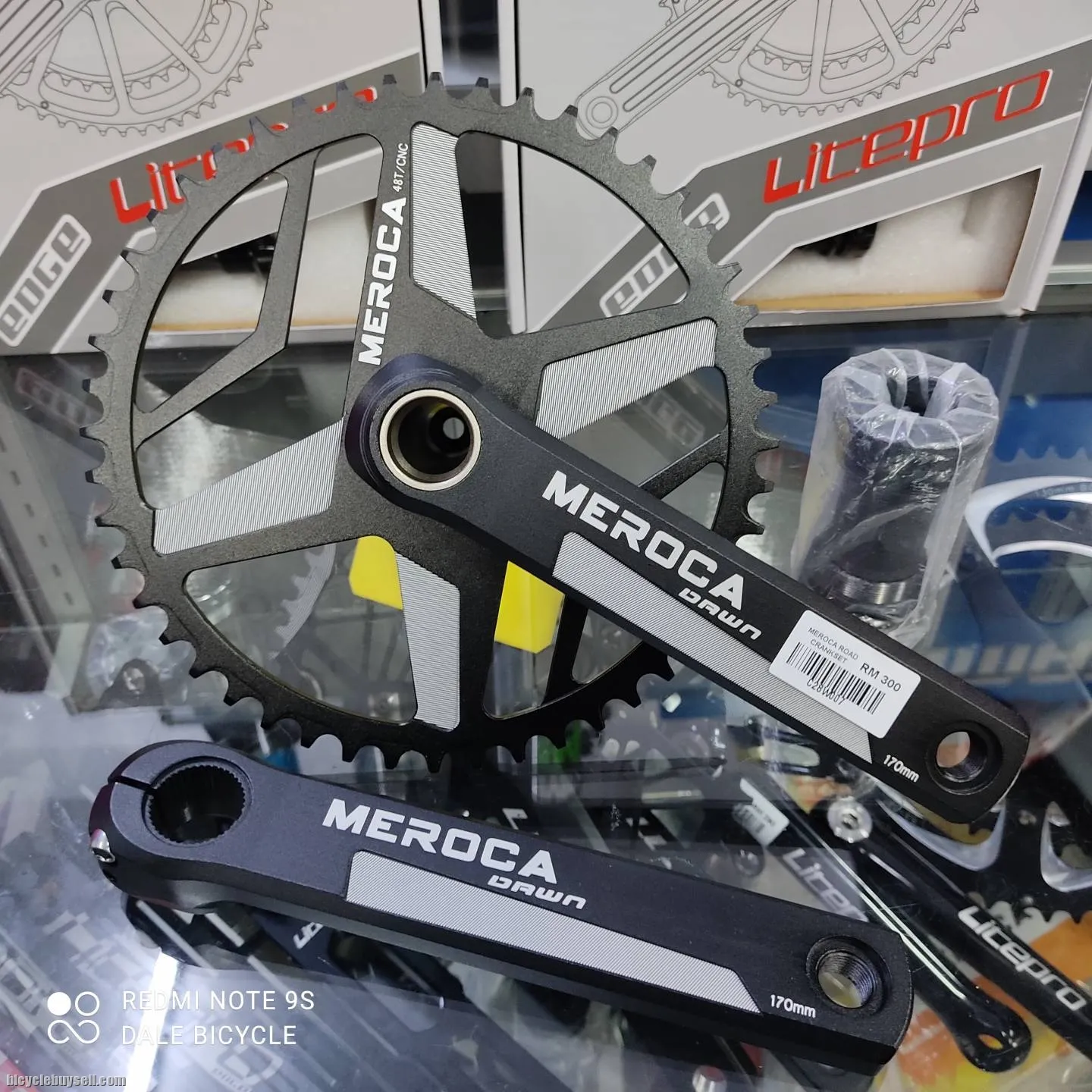 MEROCA ROAD CRANKSET 48t SINGLE CHAINRING