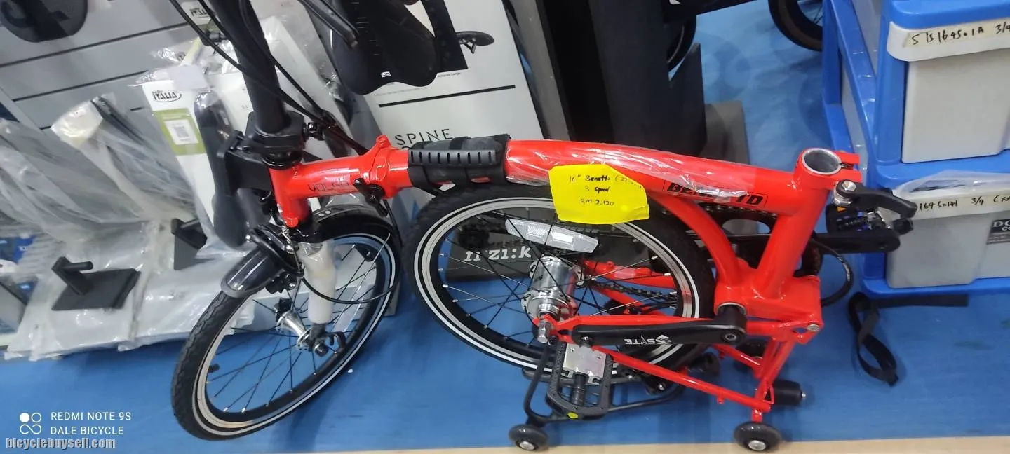 BENOTTO VOLGA 16" FOLDING BIKE with 3 Speed STURMEY ARCHER SRF3 NEGO