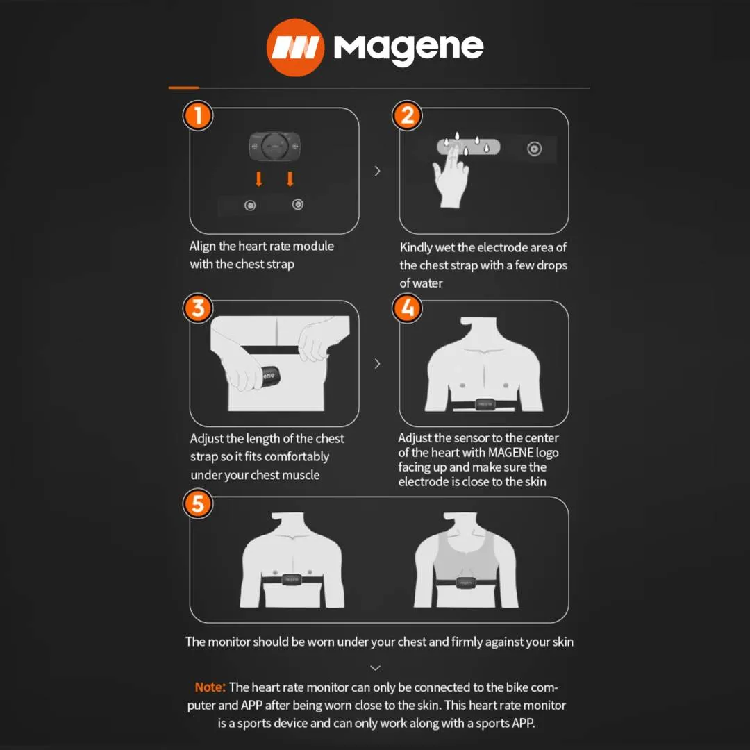 AUTHENTIC ORIGINAL MAGENE H64 NEW VERSION HEART RATE MONITOR