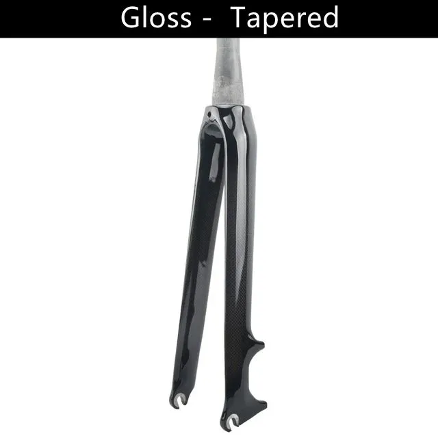 TOSEEK 3K Carbon Road Fork 700C Disc Brake Road Bike Parts Rigid Fork 700*25C