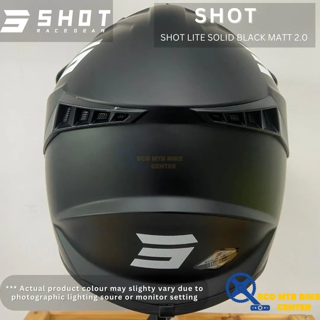 SHOT HELMETS LITE SOLID BLACK MATT 2.0