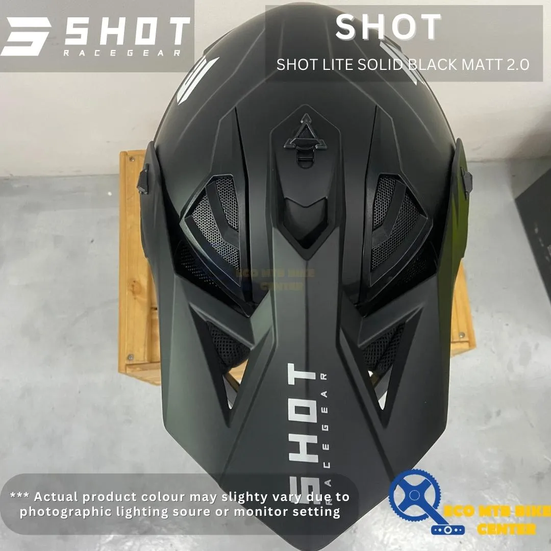 SHOT HELMETS LITE SOLID BLACK MATT 2.0