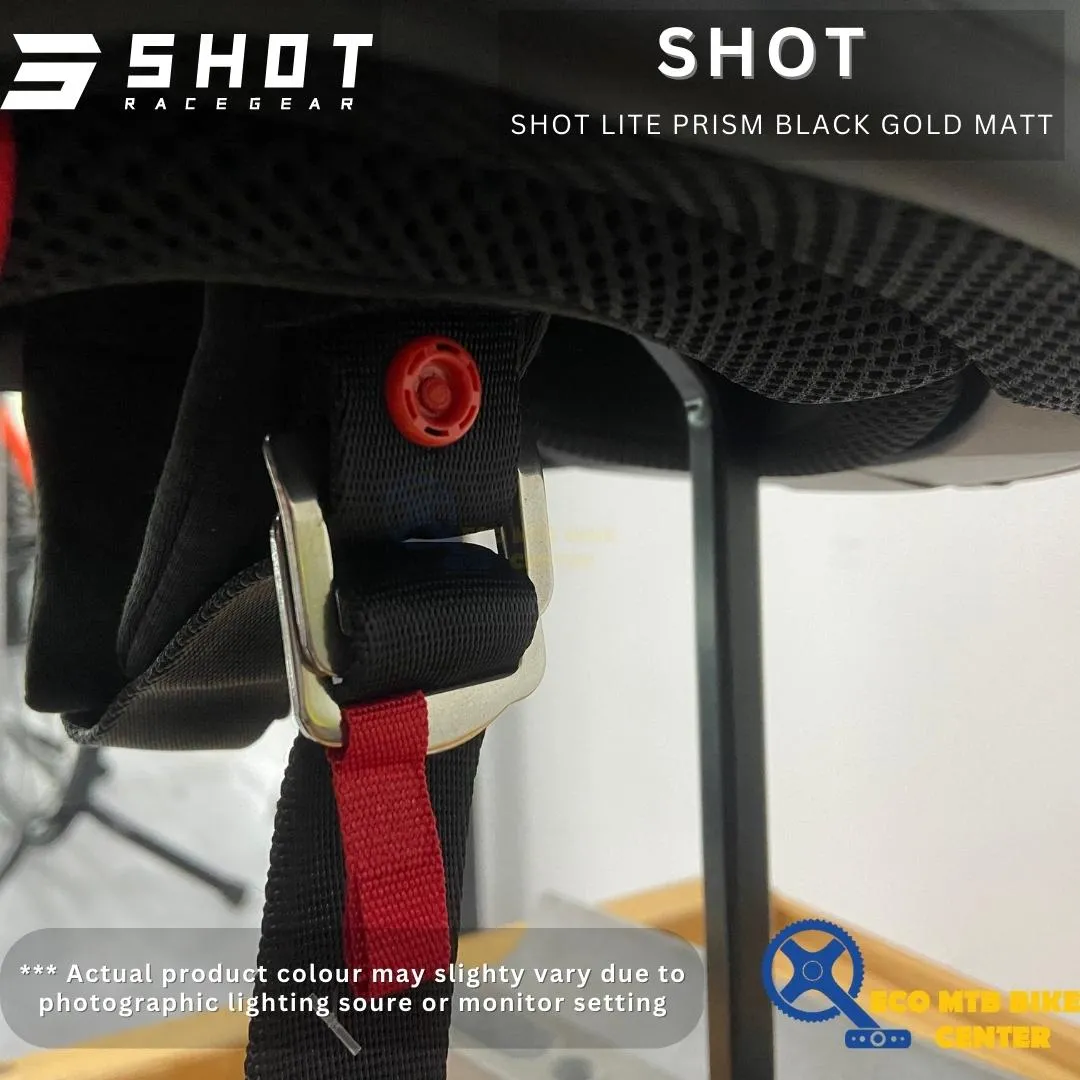 SHOT HELMET LITE PRISM BLACK GOLD MATT