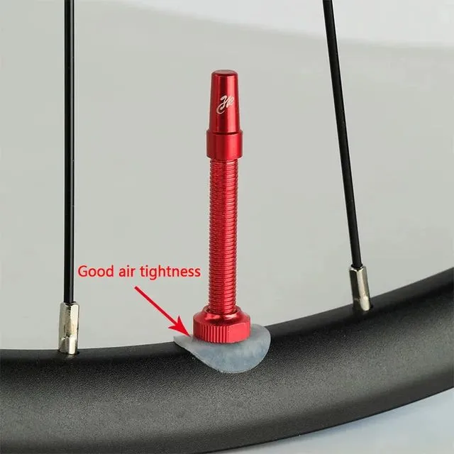 Bicycle Valve 2 pcs 40/60/80/100 MTB Road Bike F/V Presta Tubeless Tires Anodize Aluminum Alloy Cap