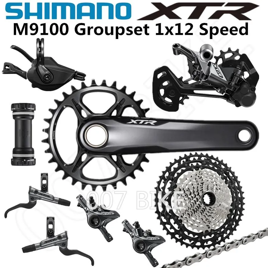 Shimano XTR M9100 12 Speed MTB Groupset 10-51T 4 piece Set