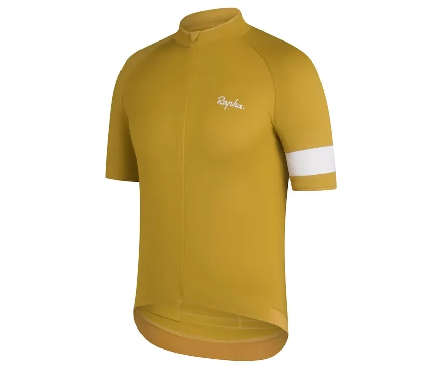 RAPHA MEN'S CORE JERSEY - GOLD / WHITE AUTHENTIC