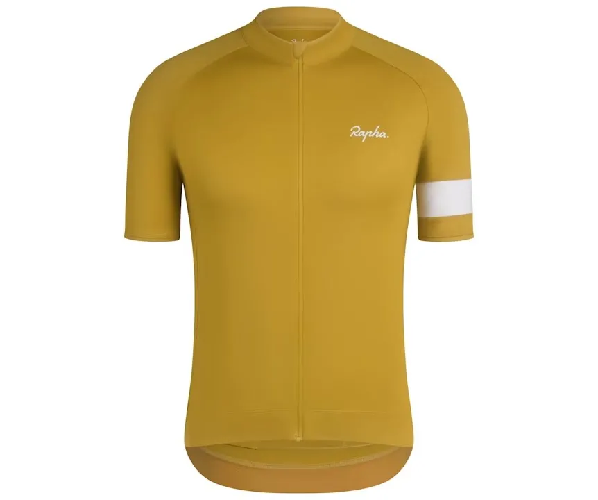 RAPHA MEN'S CORE JERSEY - GOLD / WHITE AUTHENTIC