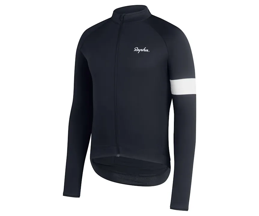 RAPHA MEN'S LONG SLEEVE CORE JERSEY - DARK NAVY AUTHENTIC