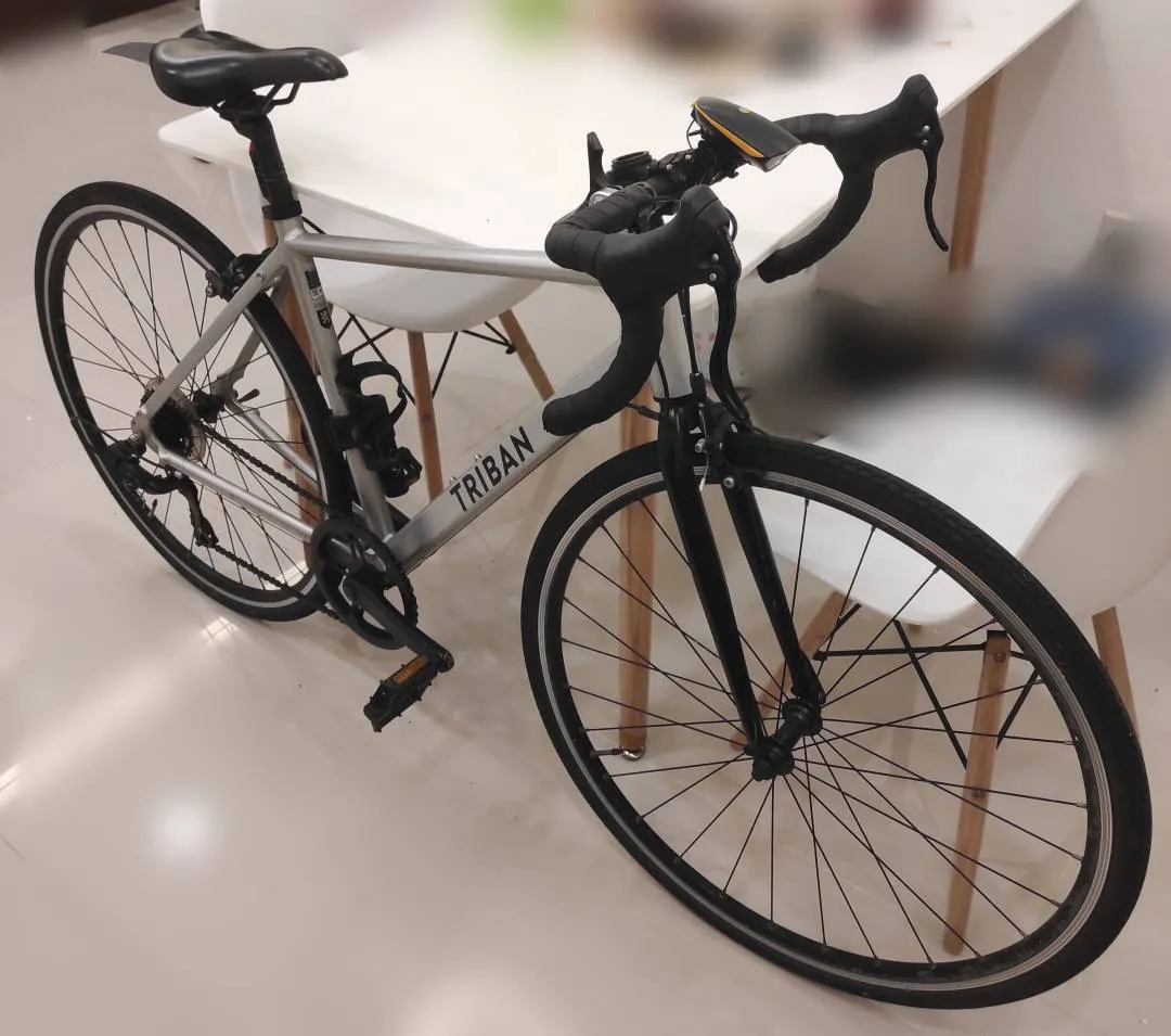 TRIBAN RC100 RC 100 SIZE S ROAD BICYCLE BIKE 7 SPEED 1Ã—7 CONFIGURATION