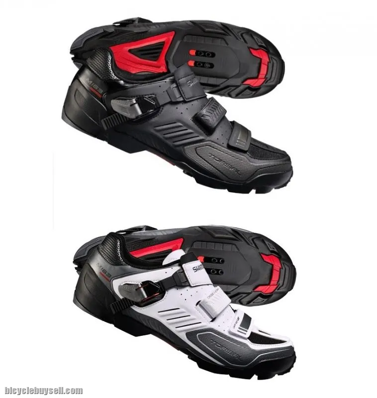 Clear Stock ~ SHIMANO SH-M163 (ALL CONDITION TRAIL/ENDURO) MTB SHOES (BLACK/WHITE) ~ Ready Stock.