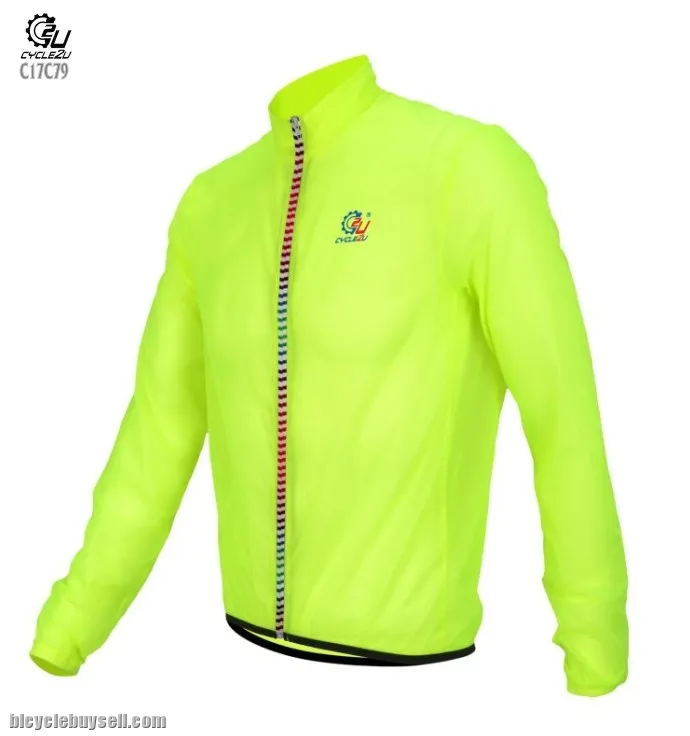 Fluorescence Green Ultra light Wind coat