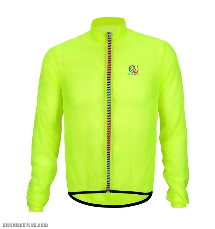 Fluorescence Green Ultra light Wind coat
