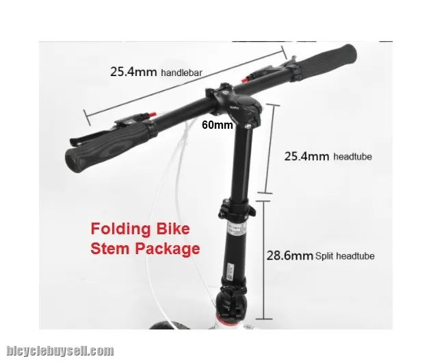 Folding Bike Headtube Stem Riser Set