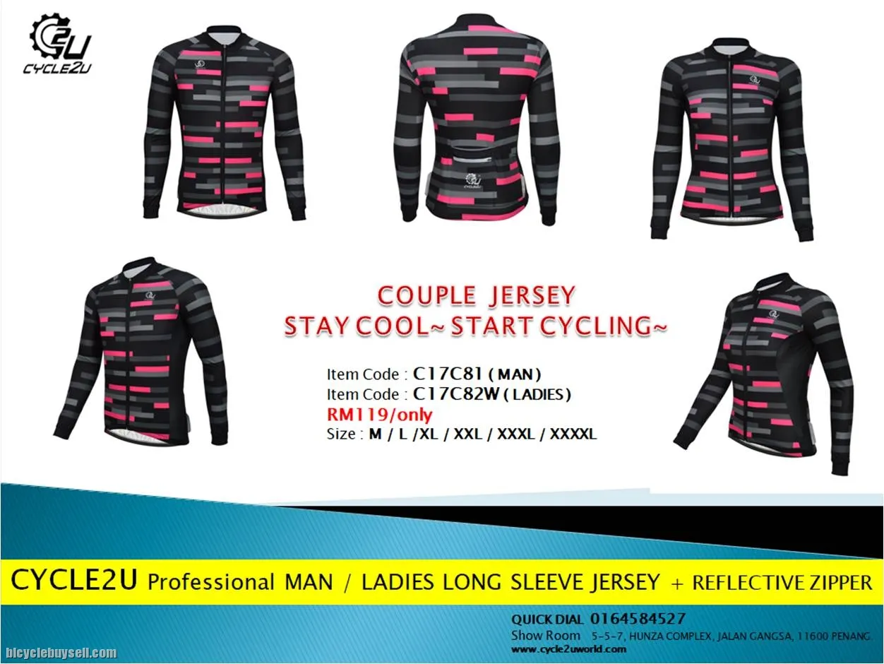 CYCLE2U Professional Couple long sleeve jersey