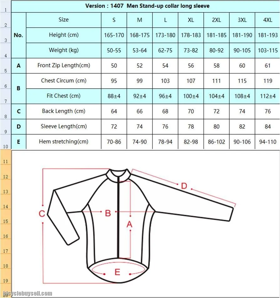 CYCLE2U Professional Couple long sleeve jersey
