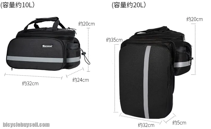 WESTBIKING Rear Trunk Bag