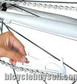 Bicycle Chain Checker Wear Indicator Tool - Silver
