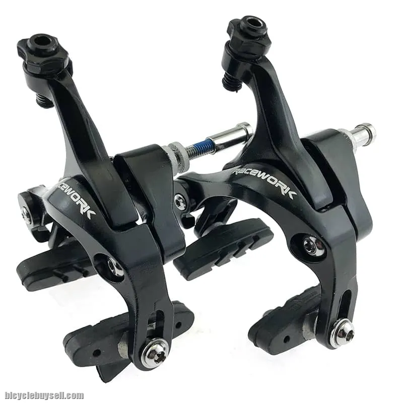 RACEWORK Road Bike Dual Pivot Calipers Bicycle Brake Racing Aluminum Side Pull Caliper Front Rear