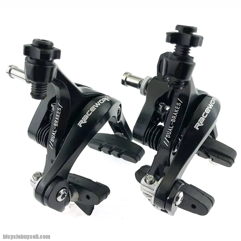 RACEWORK Road Bike Dual Pivot Calipers Bicycle Brake Racing Aluminum Side Pull Caliper Front Rear