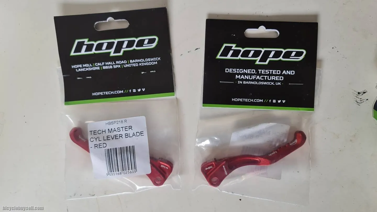 New 1 pair Hope Red Brake Lever