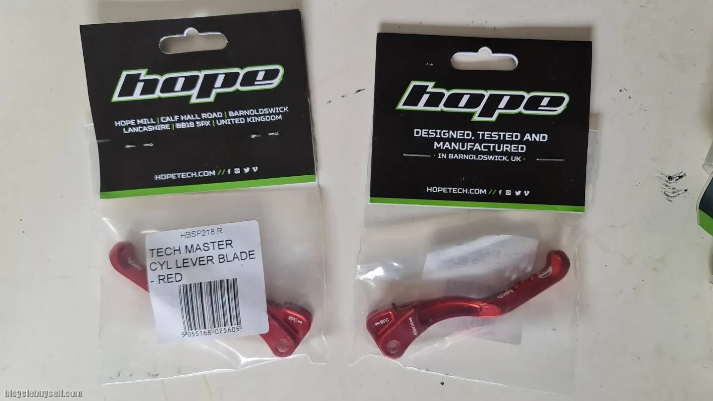 New 1 pair Hope Red Brake Lever