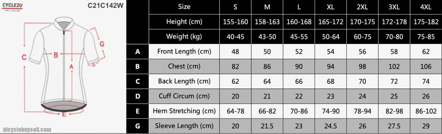 CYCLE2U Ride All Day Lady's Short Sleeve Cycling Jersey