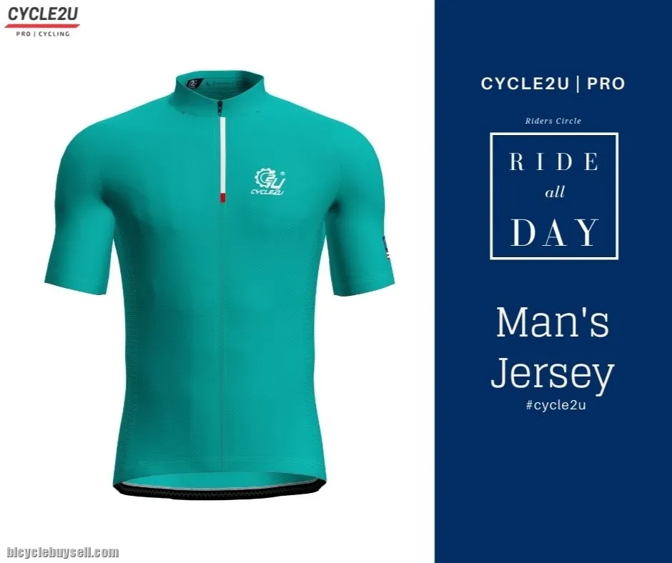 CYCLE2U Ride All Day Man's Shorts Sleeve Cycling Jersey