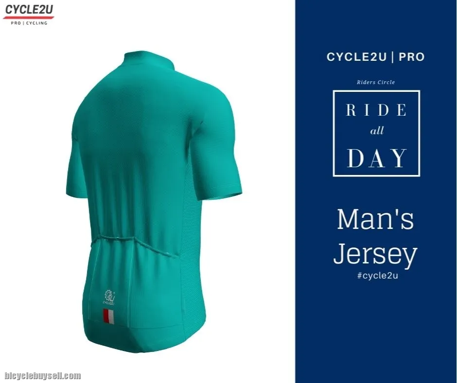 CYCLE2U Ride All Day Man's Shorts Sleeve Cycling Jersey