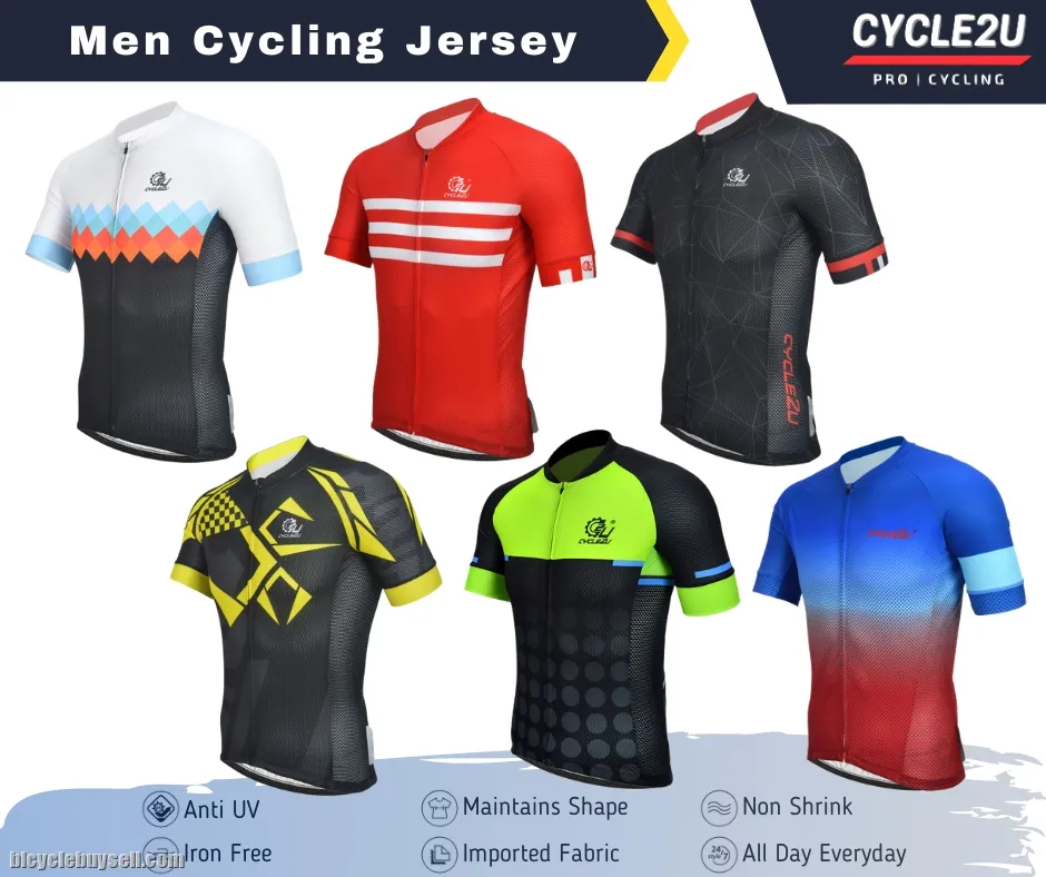 CYCLE2U Men Cycling Jersey