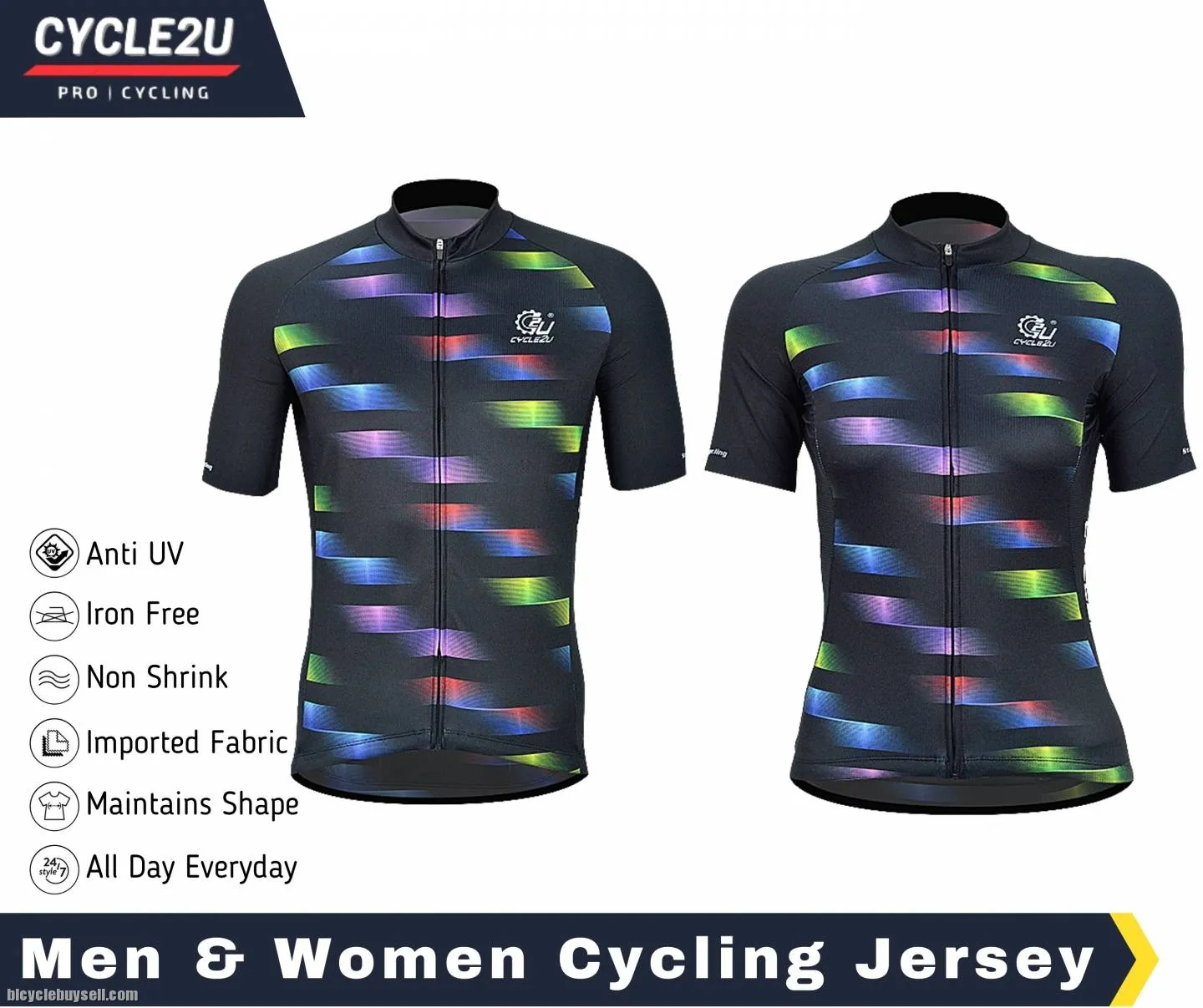 CYCLE2U Professional Man / Ladies Short sleeve Jersey