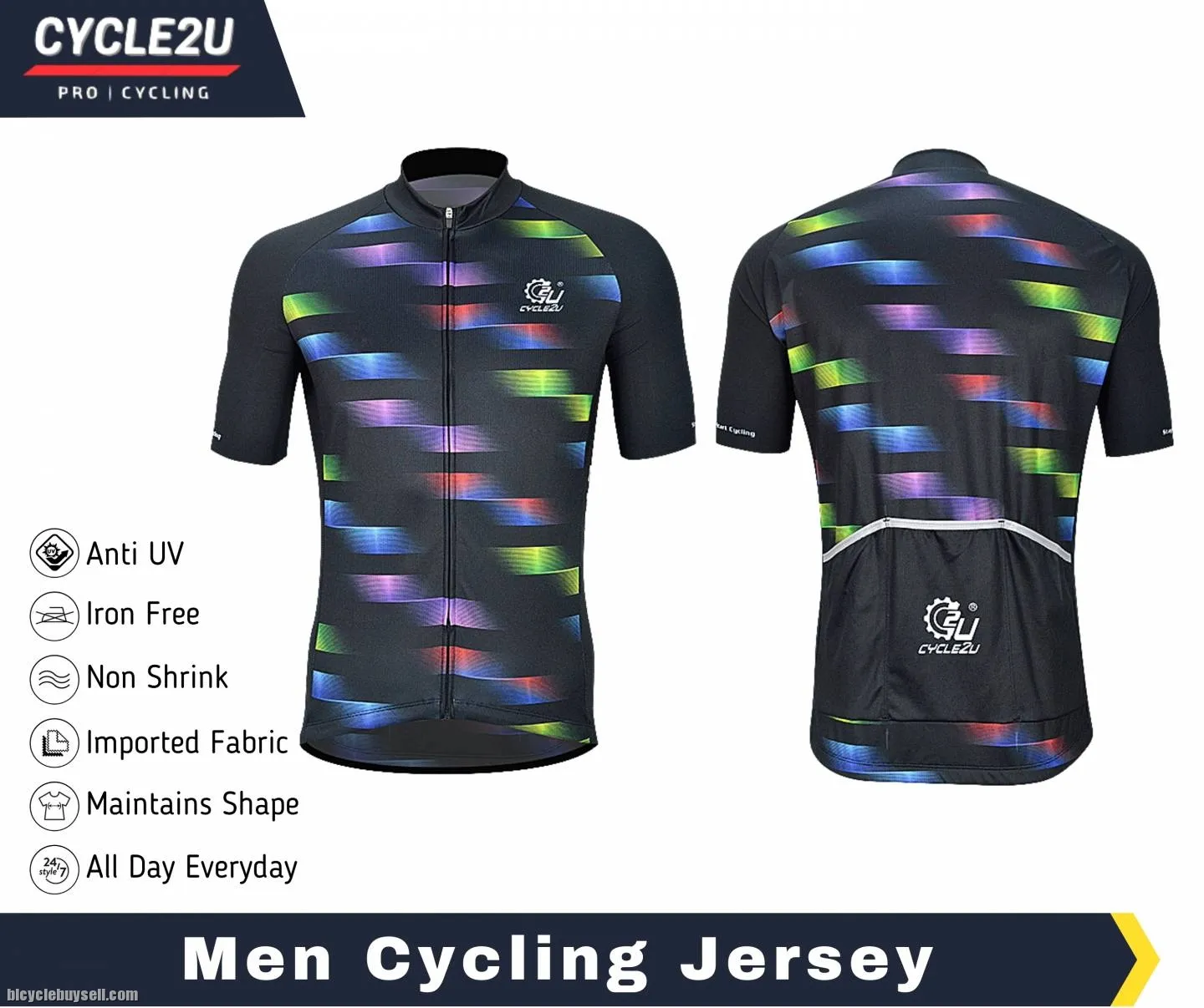 CYCLE2U Professional Man / Ladies Short sleeve Jersey