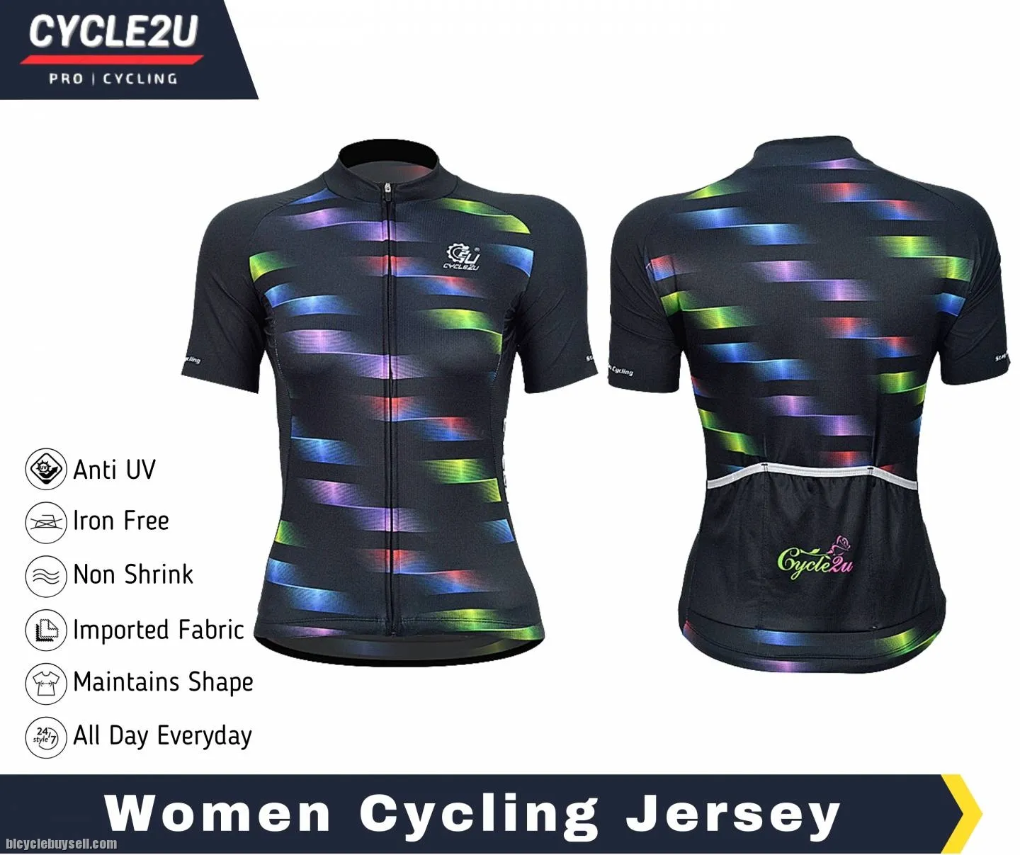 CYCLE2U Professional Man / Ladies Short sleeve Jersey