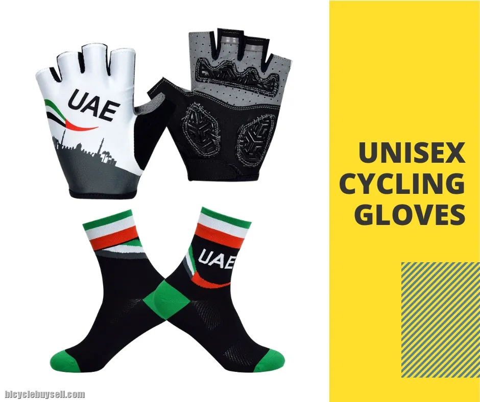 ðŸ”¥Ready StockðŸ”¥ SKY BORA UAE Half Finger Silicone Shock Absorption Cycling Glove Road Shockproof Spo