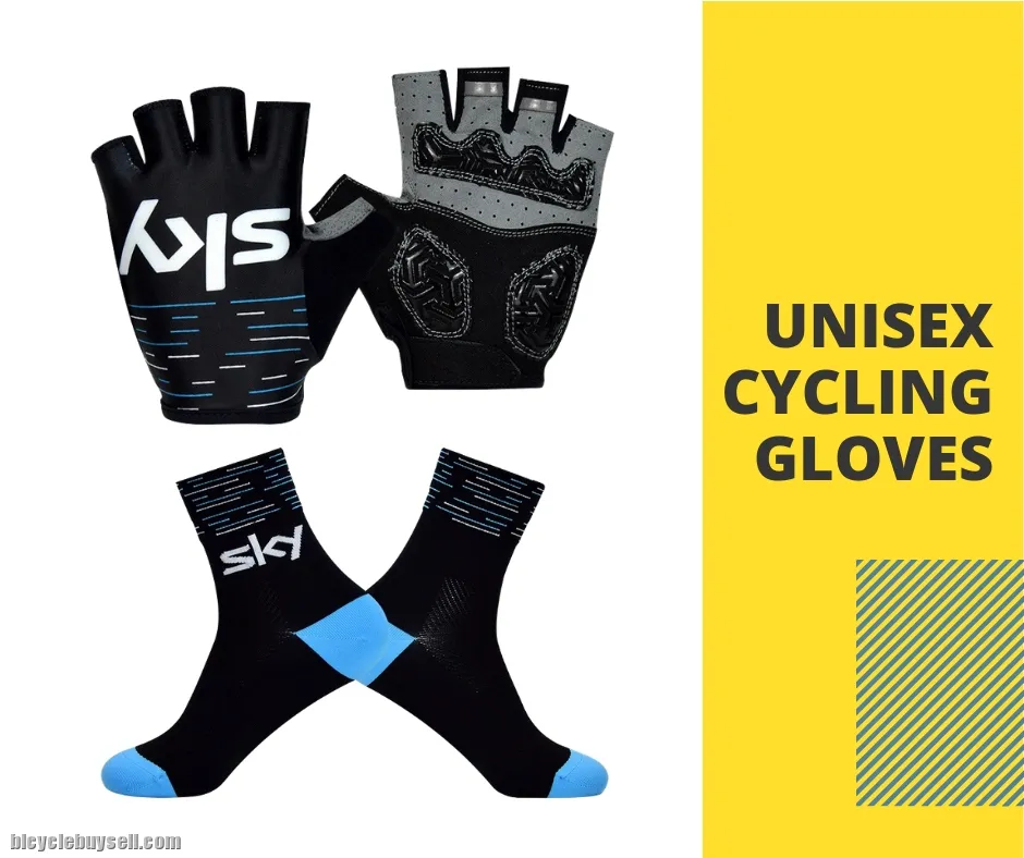 ðŸ”¥Ready StockðŸ”¥ SKY BORA UAE Half Finger Silicone Shock Absorption Cycling Glove Road Shockproof Spo