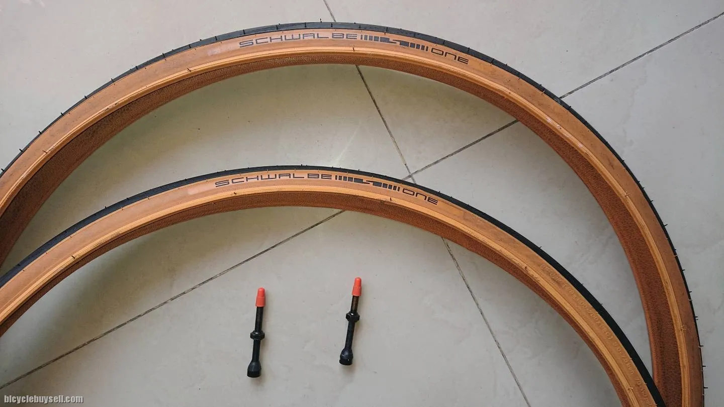 schwalbe 700Ã—25c tubeless+ valves , almost new