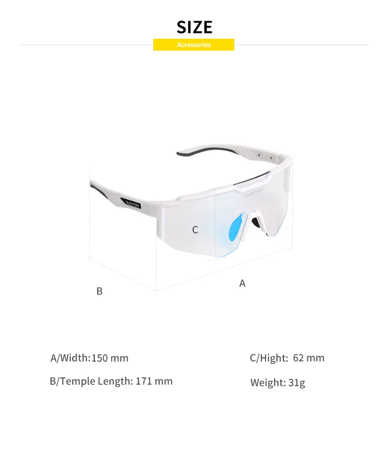 MONTON PHOTOCHROMIC CYCLING SUNGLASSES NIFO