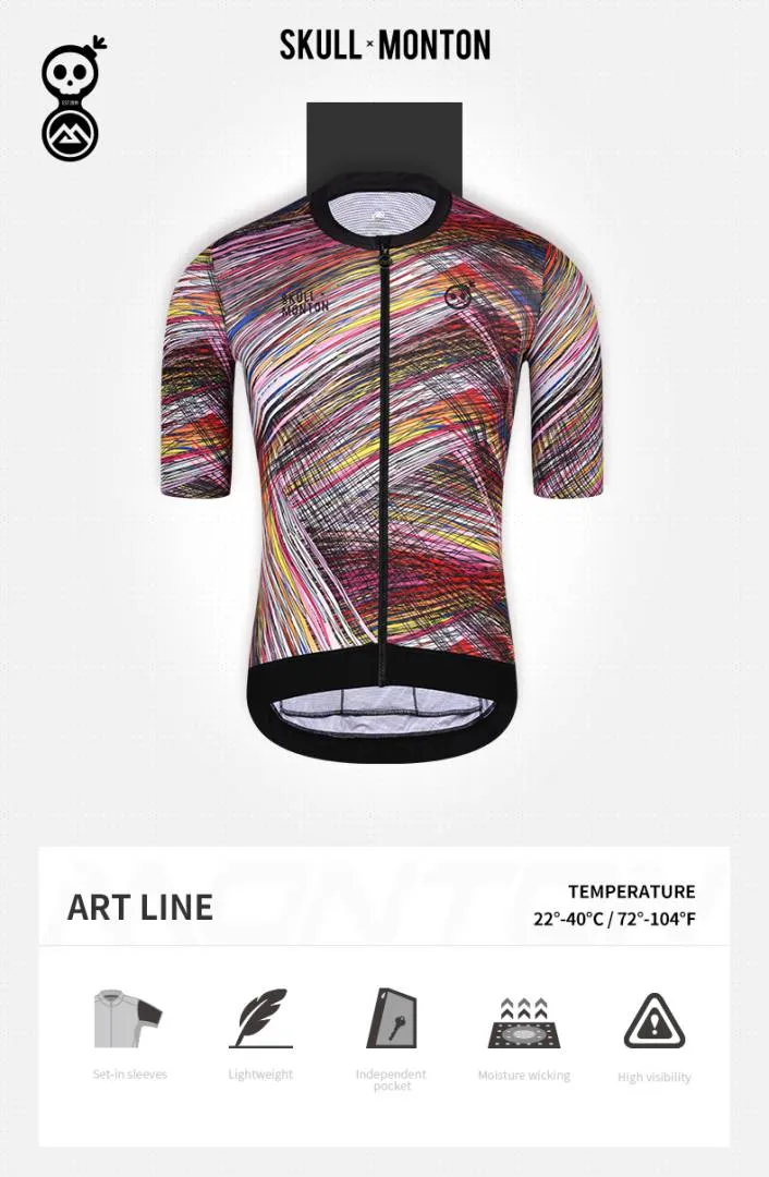 Skull Monton Men Urban Jersey Art Line