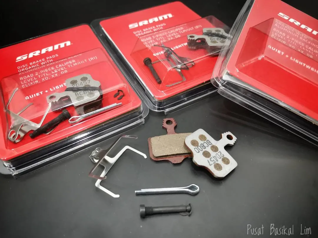 SRAM Disc Brake Pads Organic With Aluminum Backing Plate