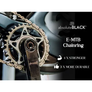 ABSOLUTE BLACK E-BIKE SUPER STEEL ROUND CHAINRING