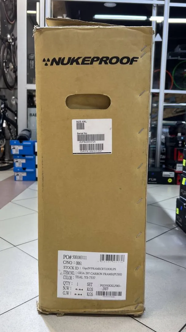 Nukeproof Giga 297 Carbon Frame (Push) - Teal XXL