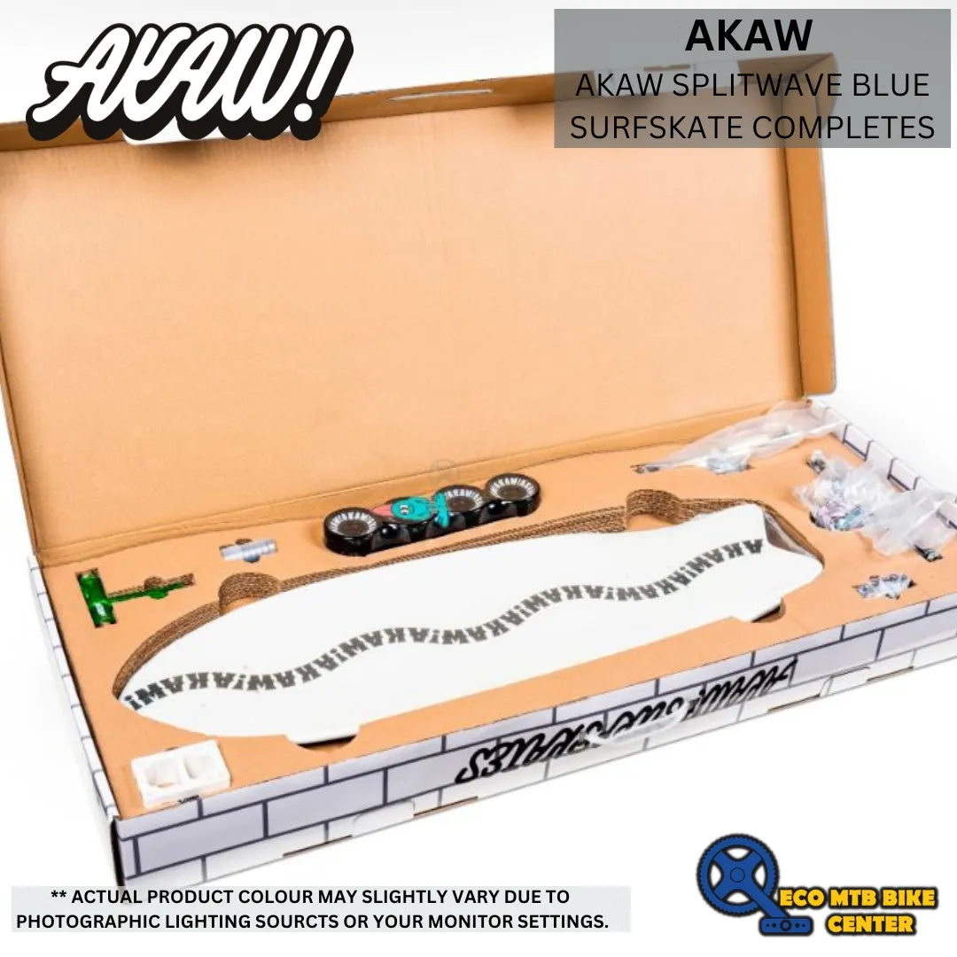 AKAW SPLITWAVE BLUE SURFSKATE COMPLETES