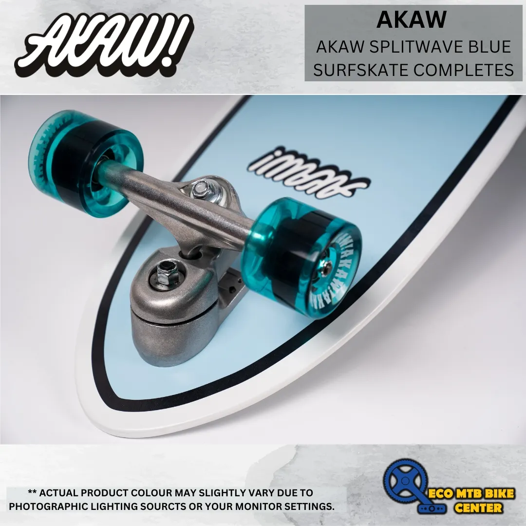 AKAW SPLITWAVE BLUE SURFSKATE COMPLETES