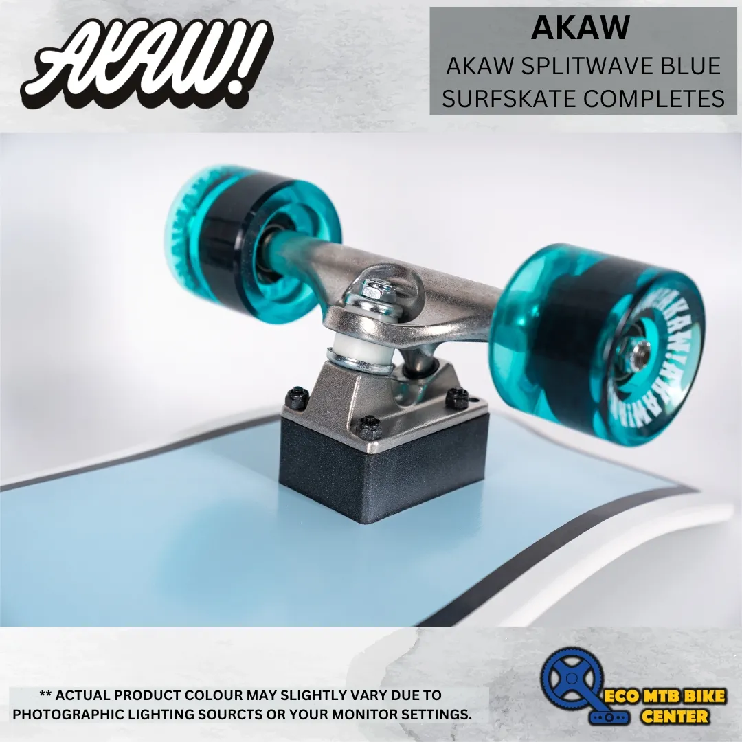 AKAW SPLITWAVE BLUE SURFSKATE COMPLETES