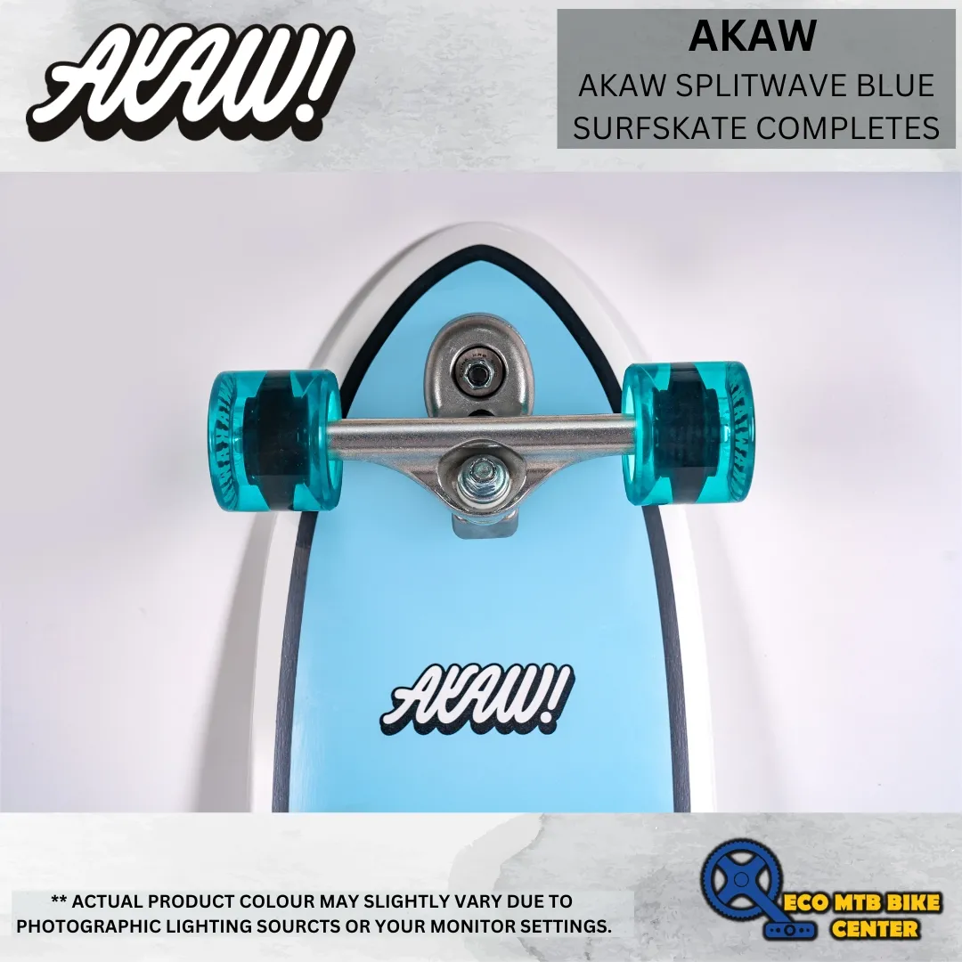 AKAW SPLITWAVE BLUE SURFSKATE COMPLETES
