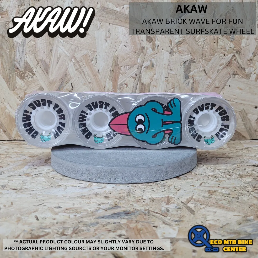 AKAW BRICK WAVE FOR FUN TRANSPARENT SURFSKATE WHEEL