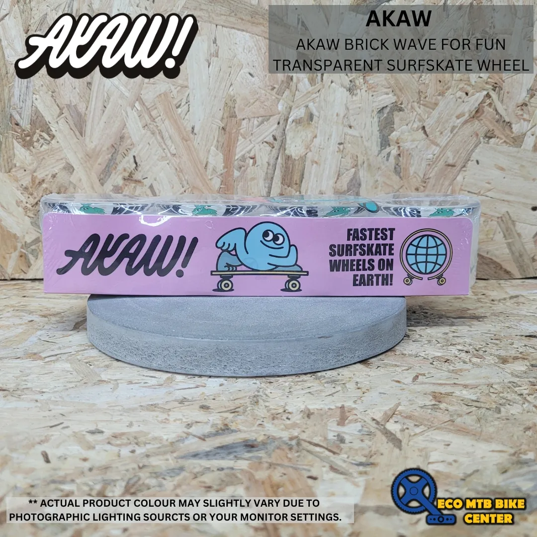 AKAW BRICK WAVE FOR FUN TRANSPARENT SURFSKATE WHEEL