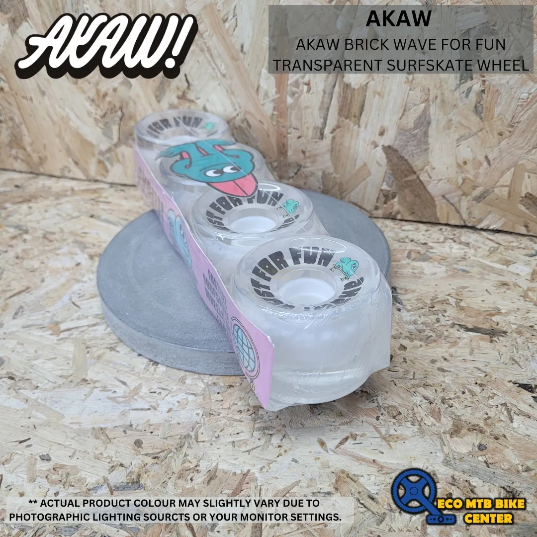 AKAW BRICK WAVE FOR FUN TRANSPARENT SURFSKATE WHEEL