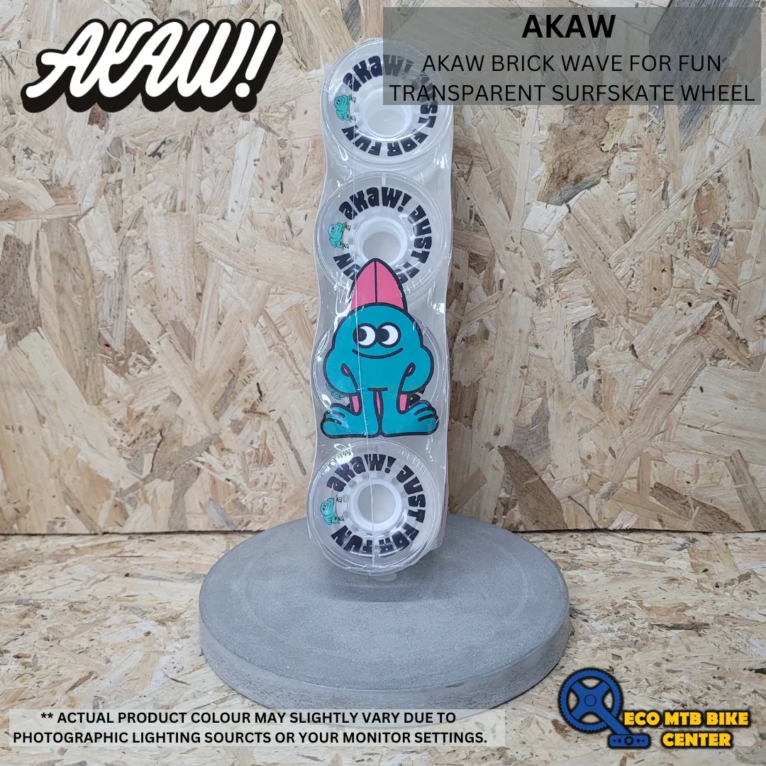 AKAW BRICK WAVE FOR FUN TRANSPARENT SURFSKATE WHEEL
