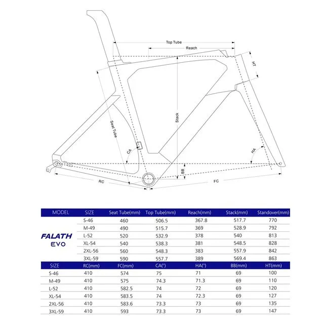ELVES FALATH EVO DISC 2023 AERO CARBON FRAMESET