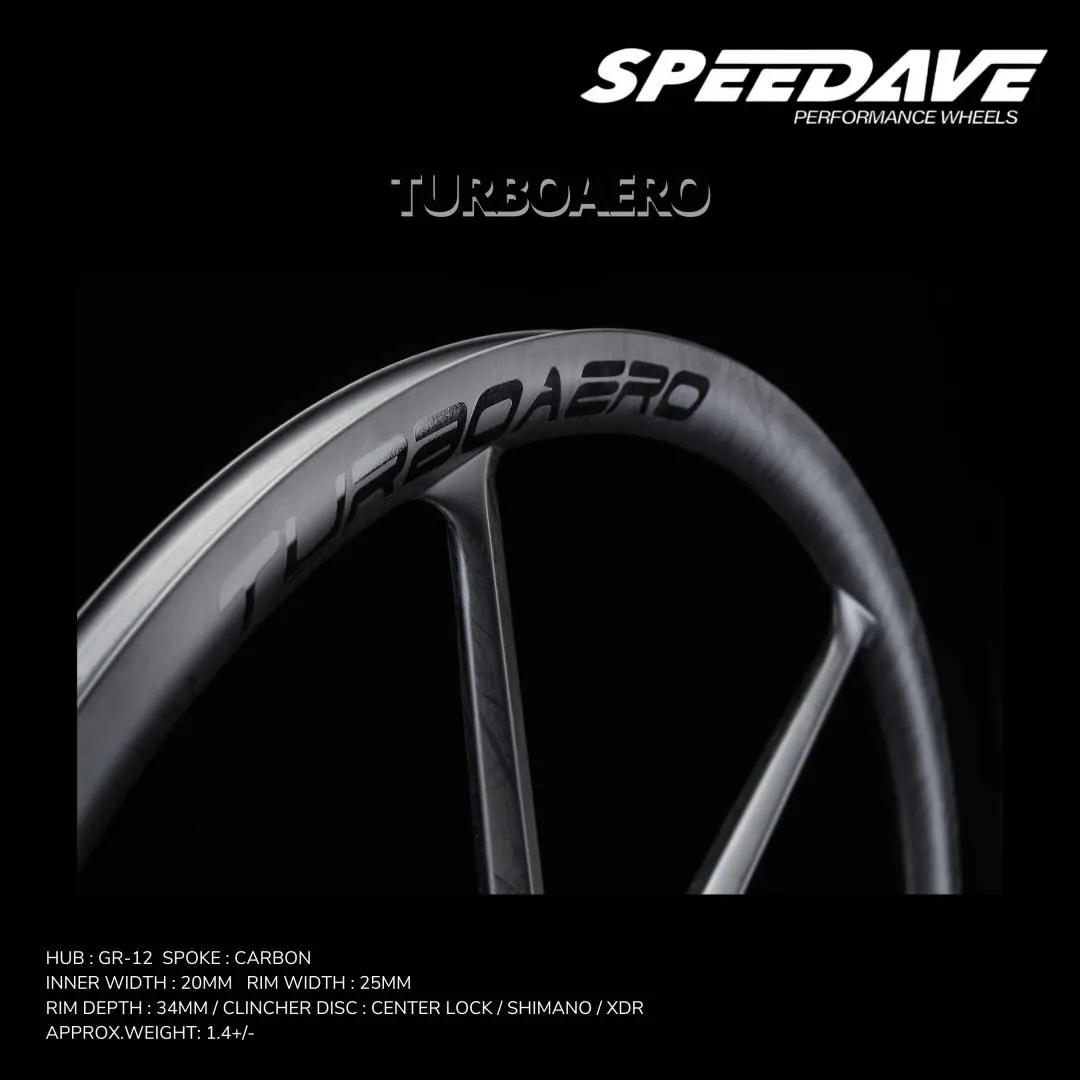 SPEEDAV TURBOAERO SIX SPOKE CARBON WHEELSET